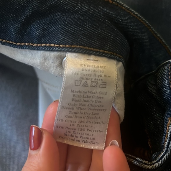 Everlane Curvy High Rise Crop Skinny Jean, 33 - Picture 3 of 4